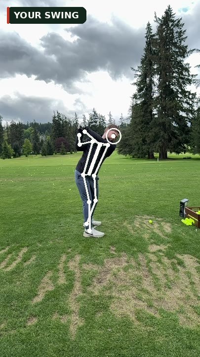Your swing — Short, arm-lift backswing — shoulders barely turn